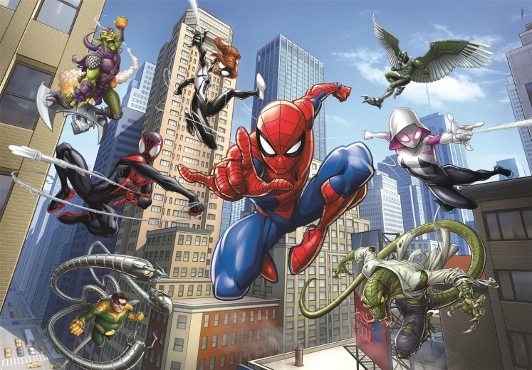 Puzzle SPIDERMAN: walka 104 elementy