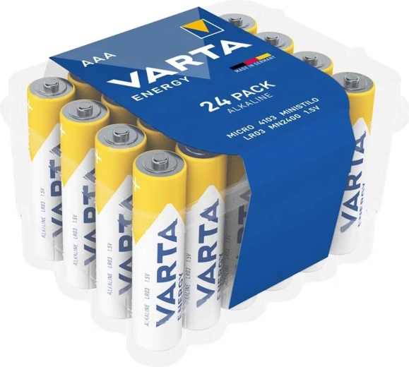 Alkaliczne baterie mikro AAA Varta 24 szt.