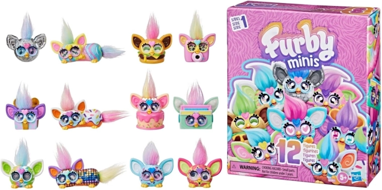 Minifigurki Furby – duże opakowanie 12 szt.