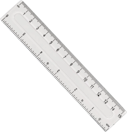 Plastikowa linijka GRAND 15 cm - 1 sztuka