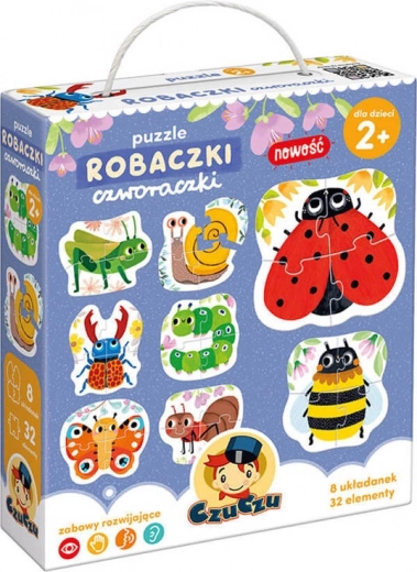 CzuCzu Puzzle Robaczki czteroelementowe układanki