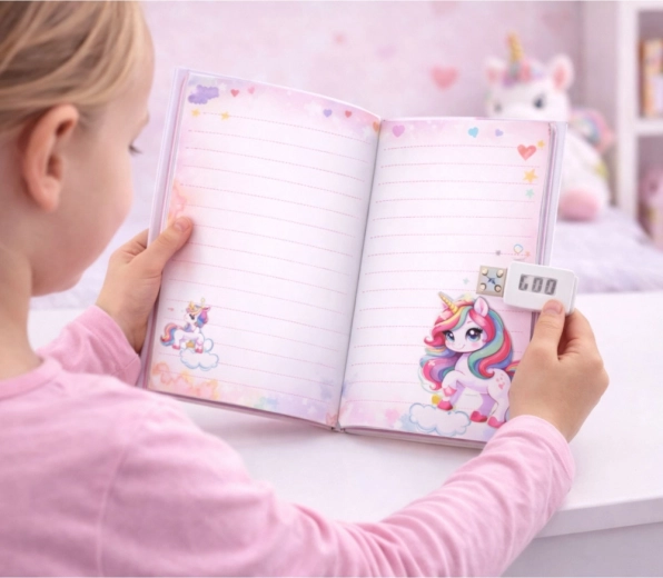 Kolorowe strony i melodia po odblokowaniu