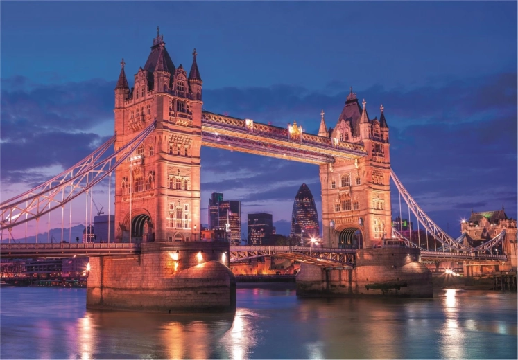 Puzzle 1000 elementów Wysoka jakość, Tower Bridge nocą