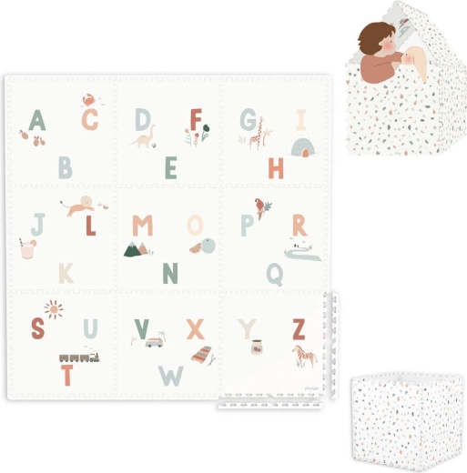 Mata do zabawy i pudełko do przechowywania 2w1 Play&Go EEVAA alphabet