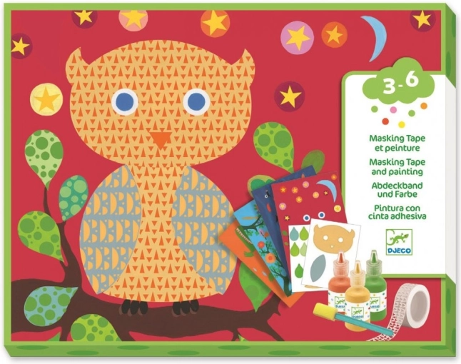 Magiczne malowanie z gąbeczką – leśne zwierzątka