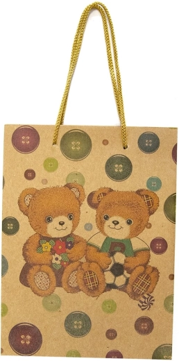 Torebka prezentowa z motywem misiów 15 × 6 × 20 cm