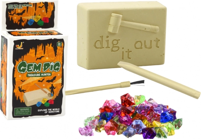 Mini zestaw archeologiczny Narzędzia do wykopywania kryształów