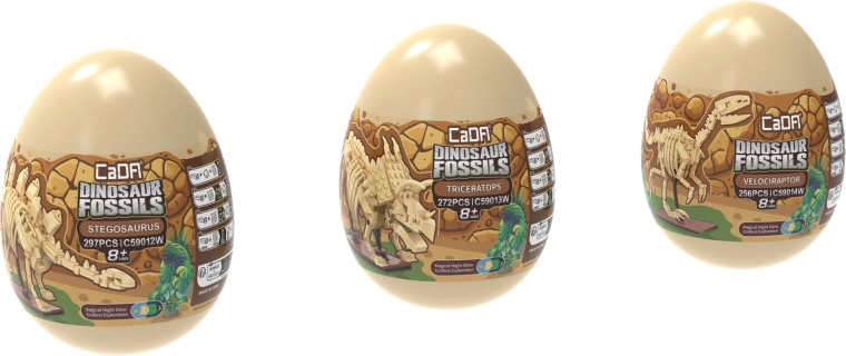 Trzy dinozaury w jednej kolekcji