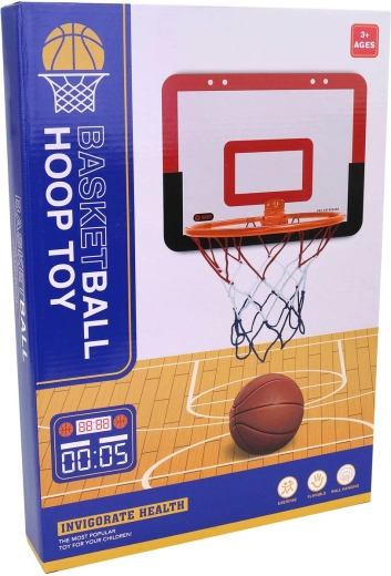 Dziecięcy zestaw do koszykówki z koszem, piłką i pompką 40 × 26 cm