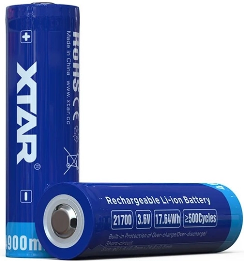Akumulator Li-ion XTAR 21700 3,7 V 4900 mAh z zabezpieczeniem - 1 sztuka