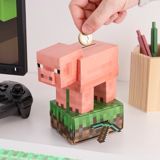 Minecraft kreatywny zestaw – skarbonka świnka
