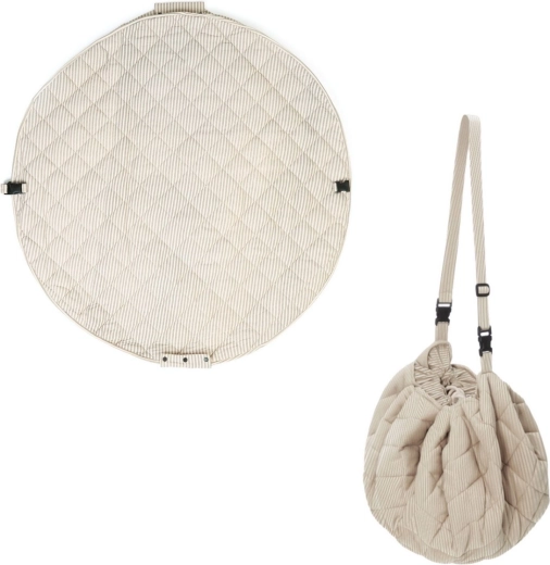 Play&Go Noomad soft mata do zabawy i worek na zabawki Stripes blue