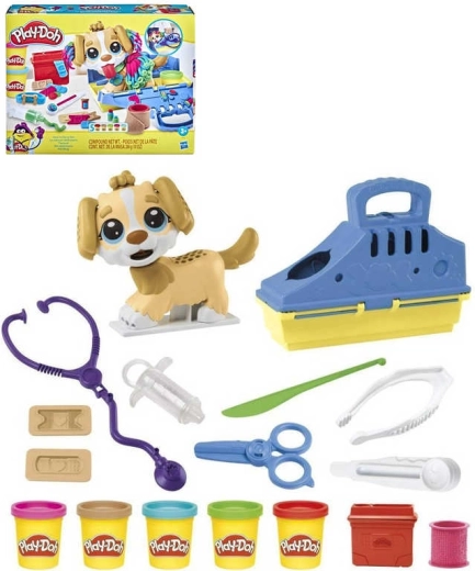 Play-Doh Mały weterynarz – kreatywny zestaw z pieskiem i plasteliną