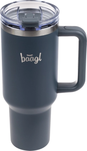 Baagl B-Cup antracytowy kubek termiczny ze słomką 1,18 l