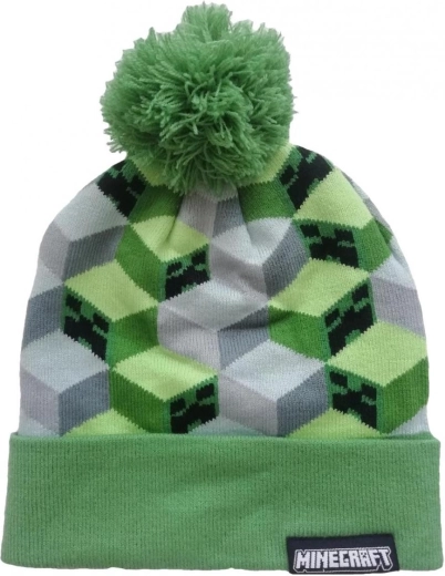 Czapka Minecraft zielono-szara