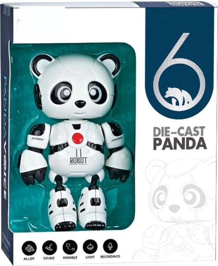 Interaktywna mówiąca panda 12 cm ze świecącymi oczami