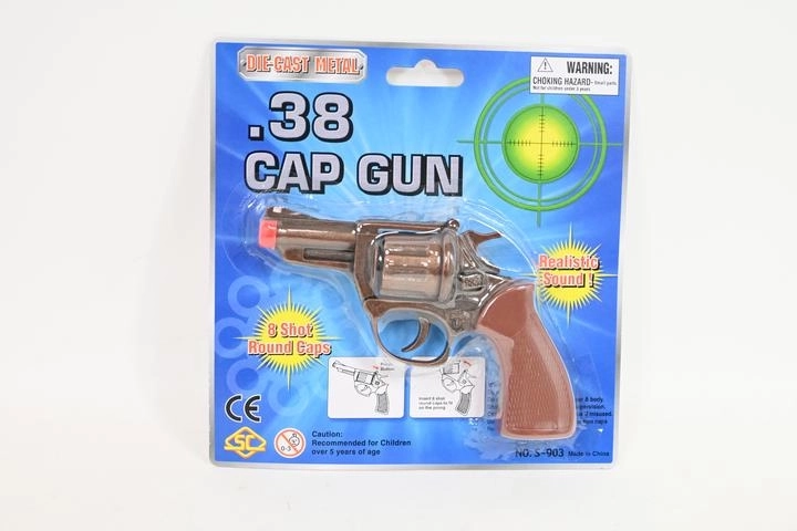Metalowy pistolet na kapiszony – klasyczny rewolwer