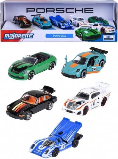 Zestaw pojazdów MAJORETTE PORSCHE 5 szt.