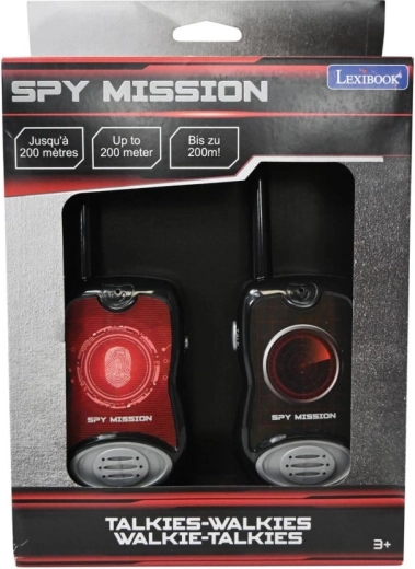 Dziecięce krótkofalówki Lexibook SPY MISSION z zasięgiem 200 m
