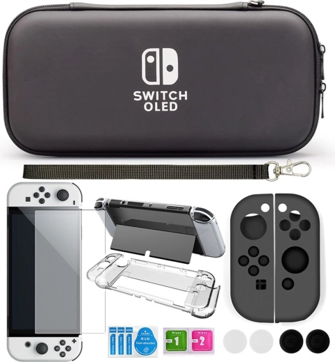 Ochronne etui i zestaw akcesoriów do Nintendo Switch OLED - 1 szt.