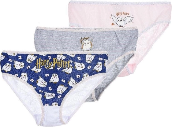 Zestaw 3 szt. bawełnianych majtek Harry Potter