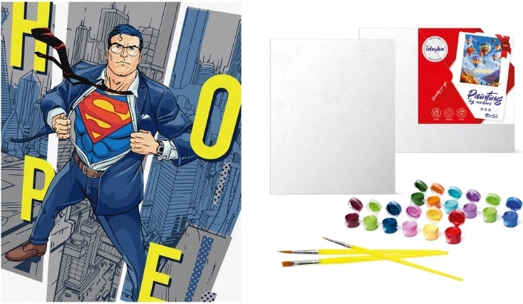 Malowanie po numerach Warner Bros. Superman: nadzieja 40 × 50 cm
