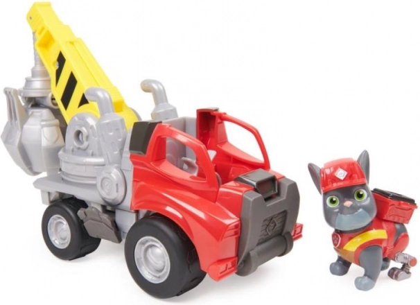 RUBBLE & CREW Dźwig Chargera z chwytakiem – pojazd budowlany z figurką