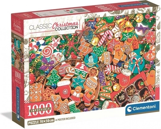 Clementoni Impossible – świąteczne słodkości, puzzle 1000 elementów