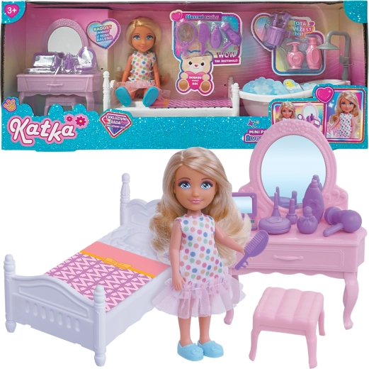 Lalka Katka z łazienką i akcesoriami