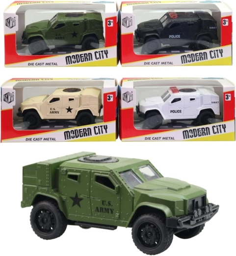 Metalowy opancerzony samochód 11 cm – model die-cast dla dzieci