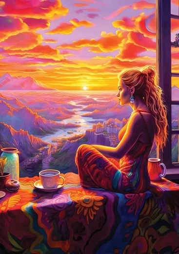 Puzzle ART PUZZLE Błogi widok 1000 elementów