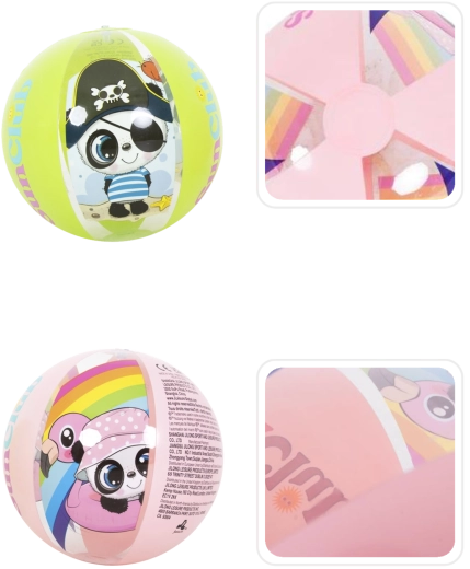 Urocze motywy pandy i tęczy