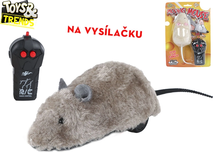 Toys&Trends RC pluszowa mysz 2,4 GHz – zabawna zabawka zdalnie sterowana