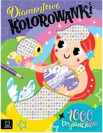 Diamentowe kolorowanki z syrenką – 1000 samoprzylepnych kryształków