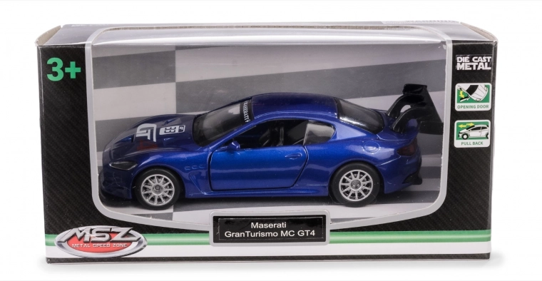 Metalowy model MASERATI GranTurismo MC GT4 1:43 z otwieranymi drzwiami