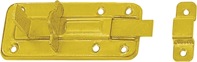 Zasuwka z miejscem na kłódkę 80 × 40 × 1,0 mm, stal żółto cynkowana