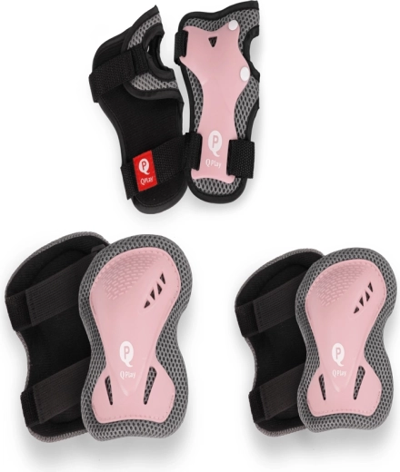 Qplay ochraniacze dziecięce coral pink rozmiar S (3–5 lat)