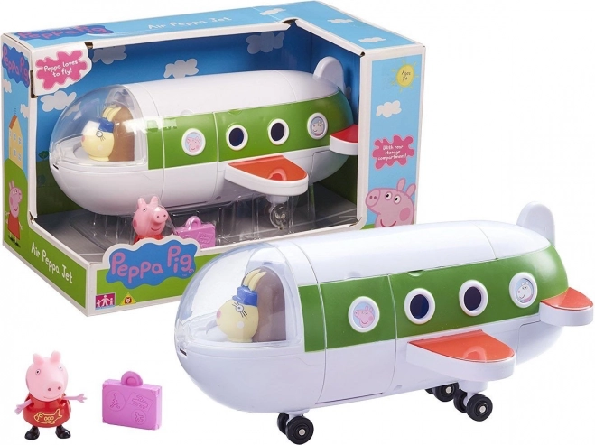 Świnka Peppa: samolot z pilotką i akcesoriami