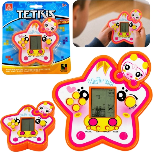 Elektroniczna gra Tetris w kształcie gwiazdy - 1 sztuka