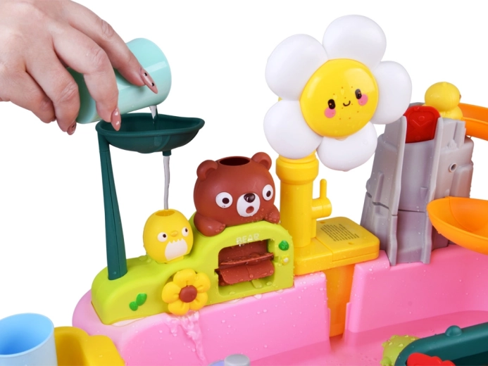 Zjeżdżalnia, kaskady i kręcące się kółka