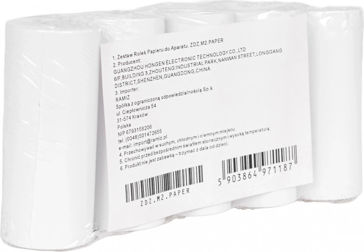 Zestaw papierowych rolek do dziecięcego aparatu natychmiastowego (5 szt.)