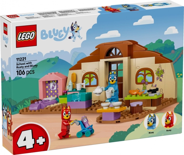 LEGO Bluey szkoła z Rustym i Bluey