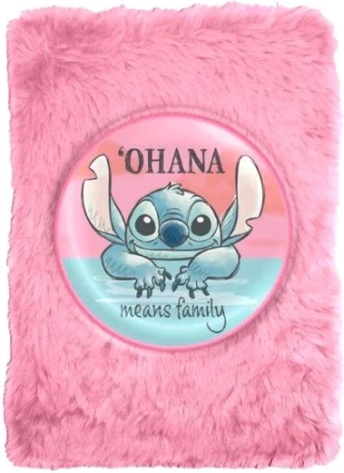 Pluszowy notesik Lilo & Stitch różowy