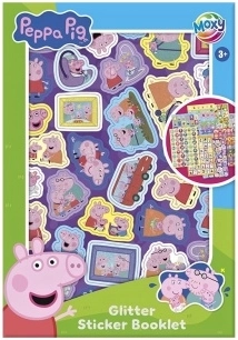 Naklejki Świnka Peppa – brokatowe (8 arkuszy)