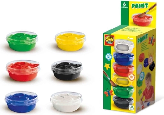 SES Creative farby plakatowe 6 × 45 ml
