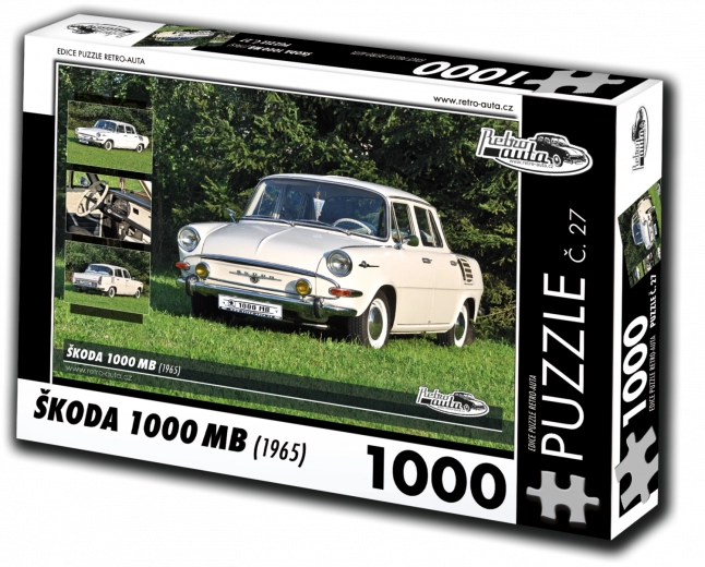Puzzle RETRO-AUTA Škoda 1000 MB (1965) – 1000 elementów