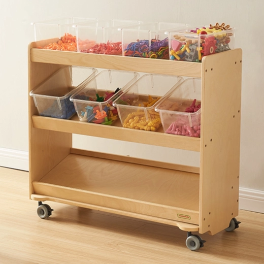 Pochylone półki dla szybkiego przeglądu