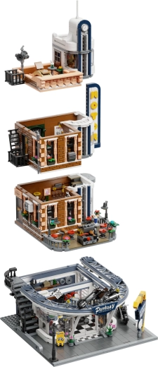 Modułowy budynek miejski z dostępem do wnętrza