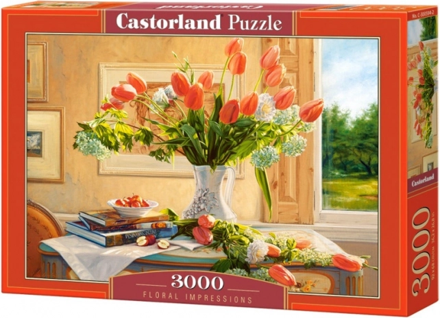 Puzzle 3000 elementów Kwiatowe impresje