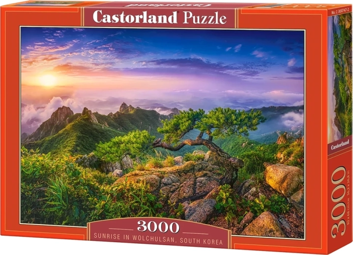 Puzzle Castorland Wschód słońca w paśmie Wolchulsan w Korei Południowej, 3000 elementów